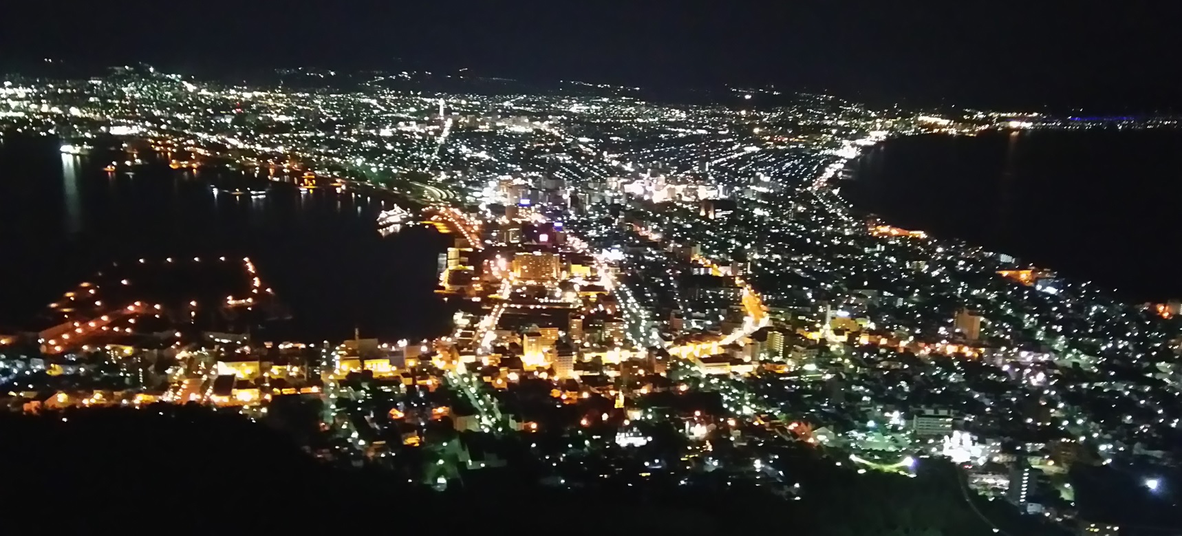 札幌 藻岩山展望台からの眺望　２０１６年８月１２日２０時４５分